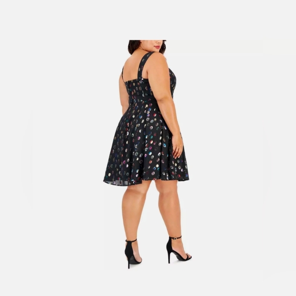 Party Mini Formal Fit & Flare Dress - Picture 2 of 3